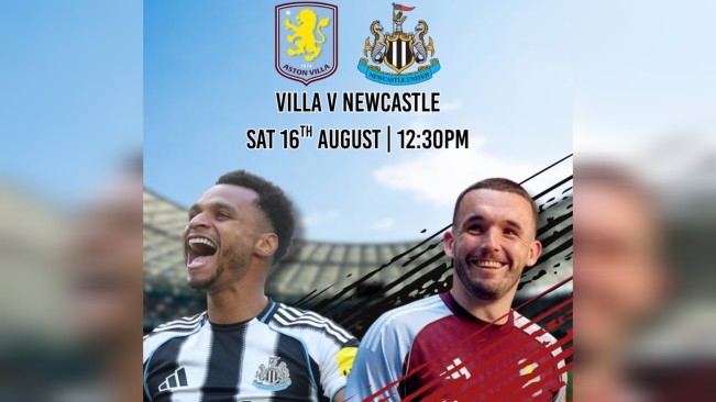 Aston Villa vs Newcastle United. [Instagram]